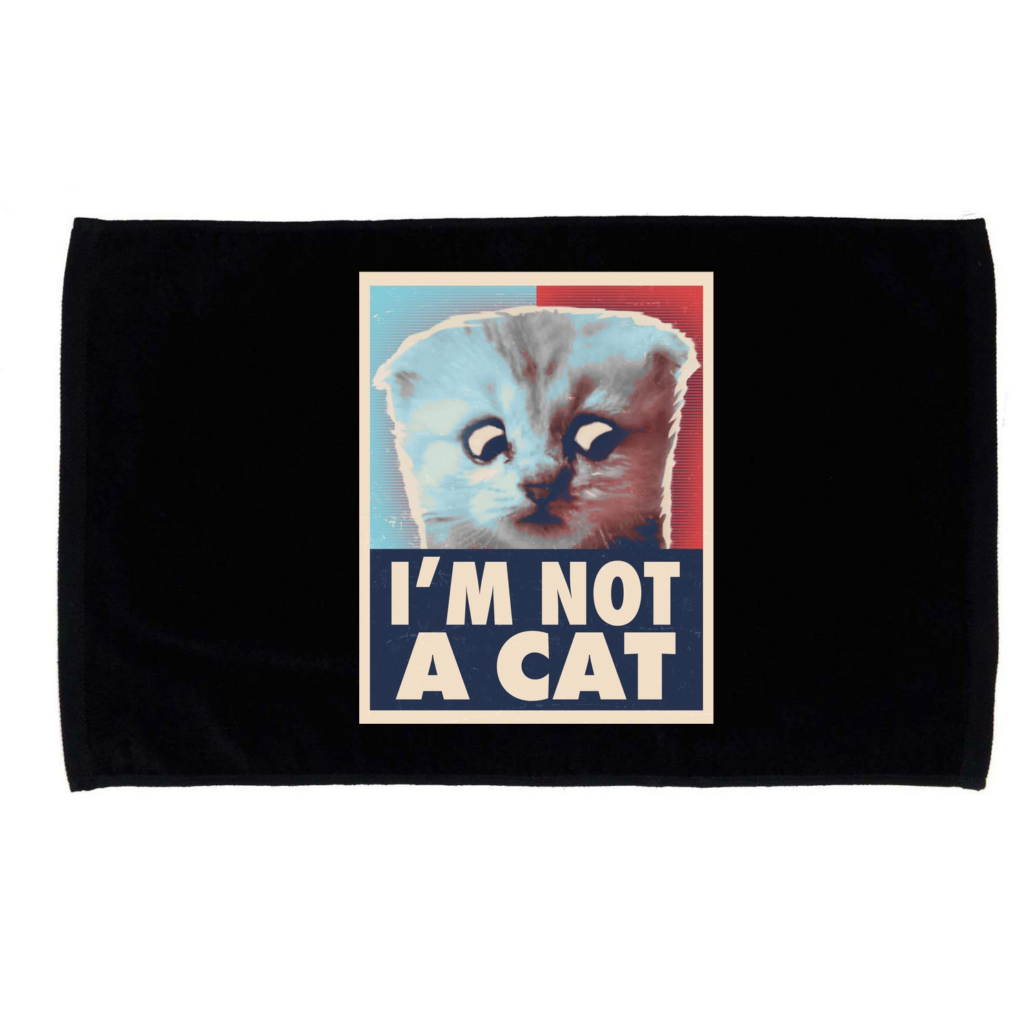 Funny Vintage I'm Not A Cat Zoom Lawyer Cat Meme Microfiber Hand Towel
