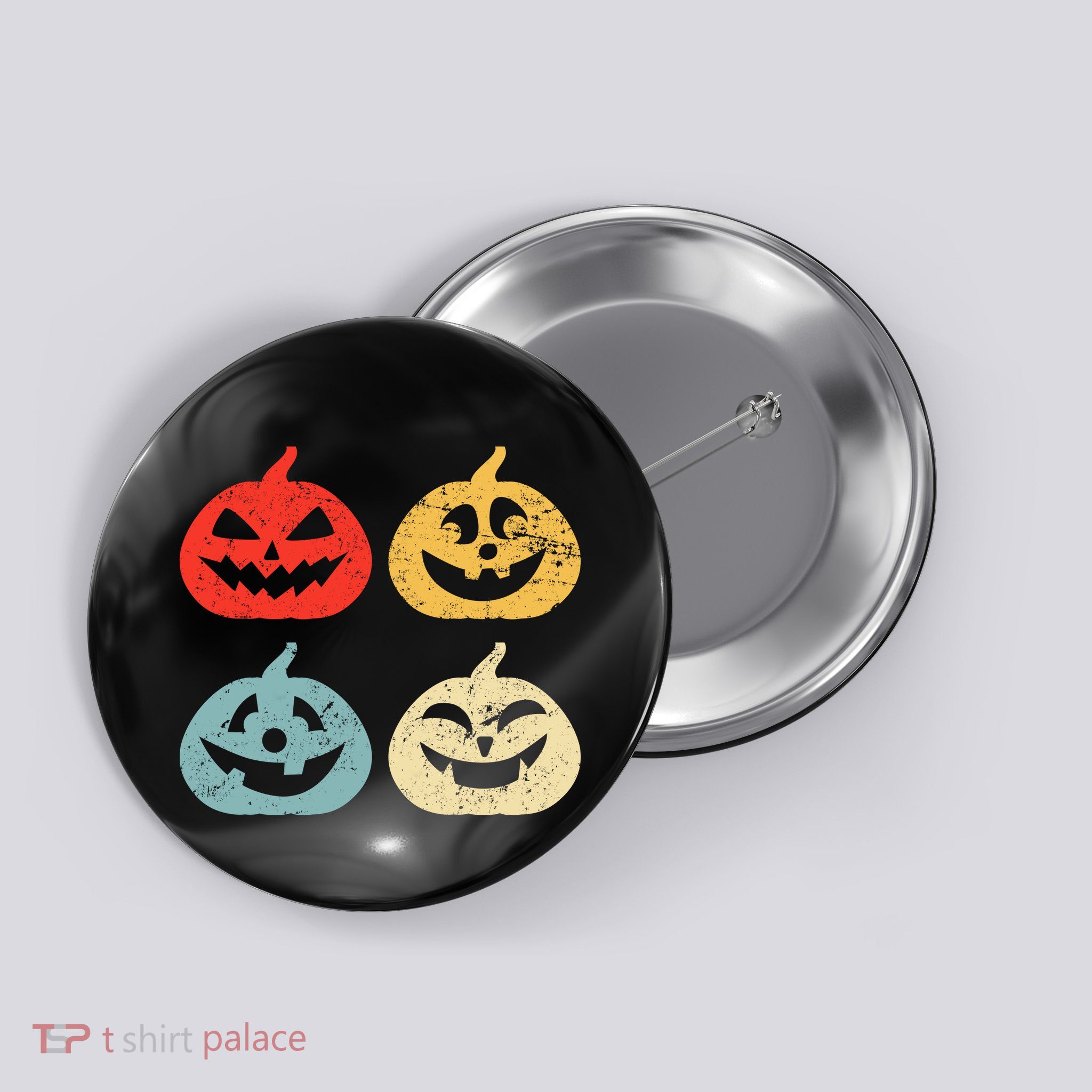 Funny Vintage Jack O Lanterns Pumkin Button