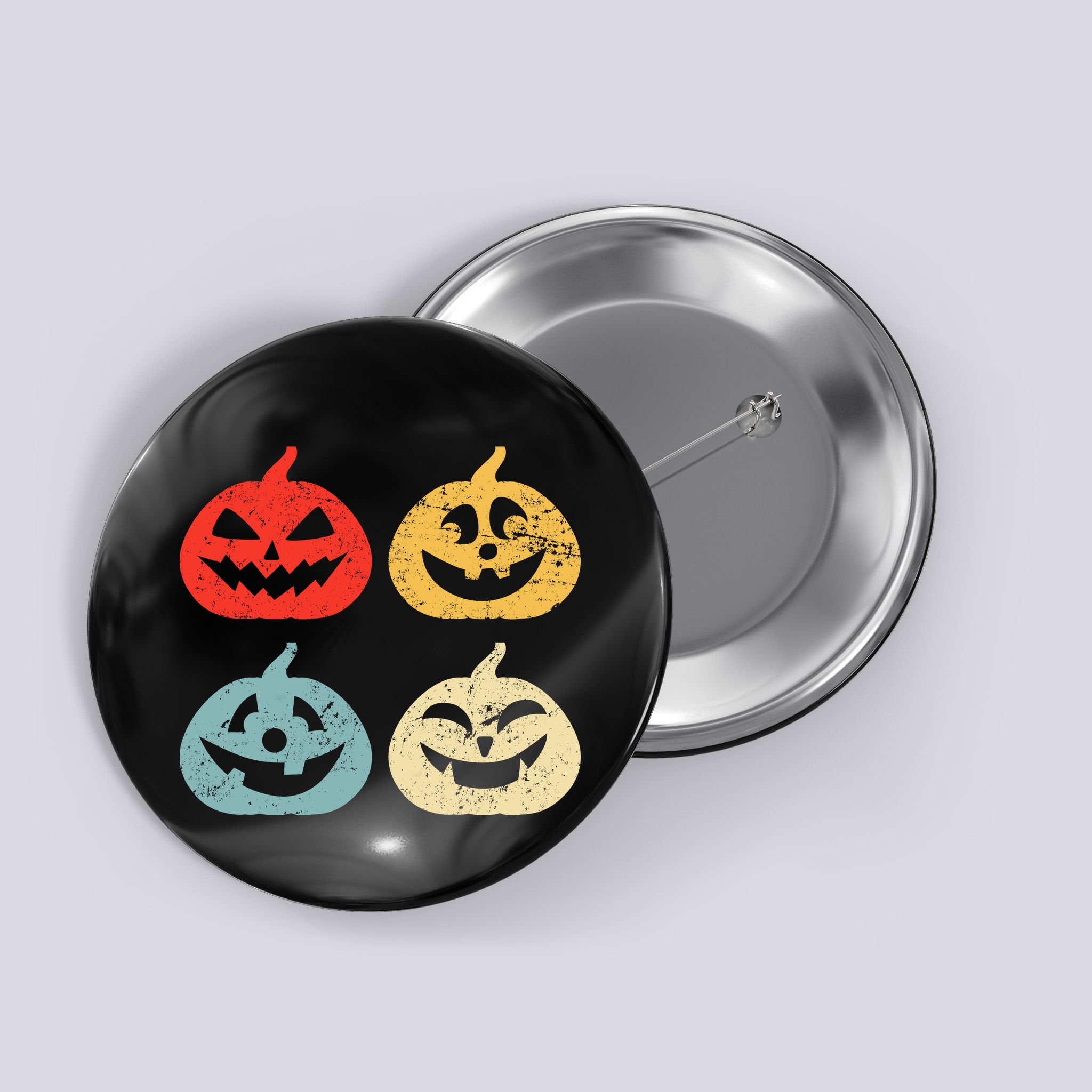 Funny Vintage Jack O Lanterns Pumkin Button