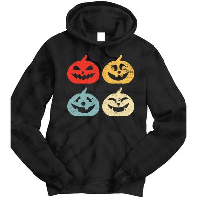 Funny Vintage Jack O Lanterns Pumkin Tie Dye Hoodie