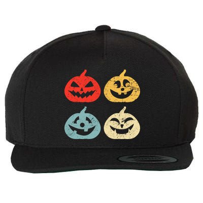 Funny Vintage Jack O Lanterns Pumkin Wool Snapback Cap