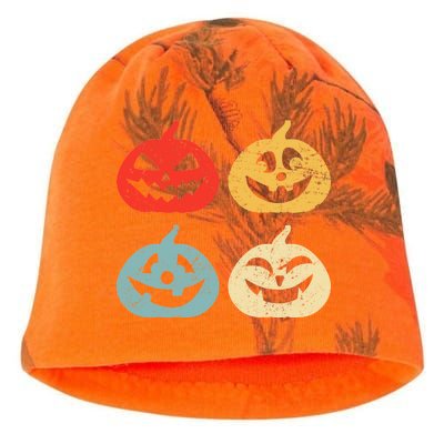 Funny Vintage Jack O Lanterns Pumkin Kati - Camo Knit Beanie