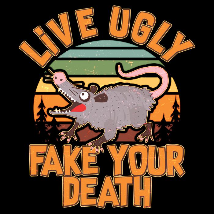 Funny Vintage Live Ugly Fake Your Death Performance Shirt