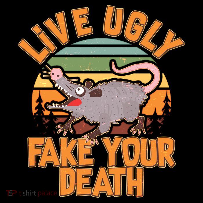 Funny Vintage Live Ugly Fake Your Death Tall T-Shirt
