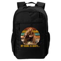 Funny Vintage My Name is Daryl Big Foot Backpack