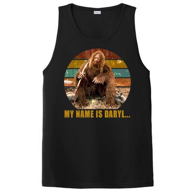 Funny Vintage My Name is Daryl Big Foot PosiCharge Competitor Tank