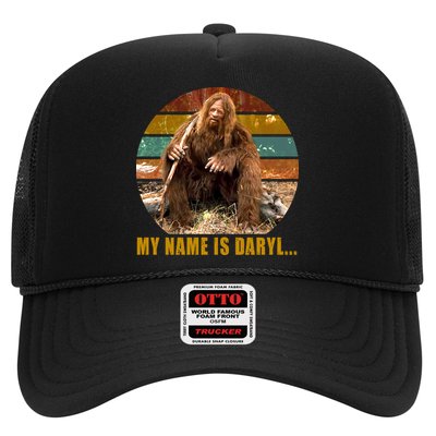 Funny Vintage My Name is Daryl Big Foot Trucker Hat