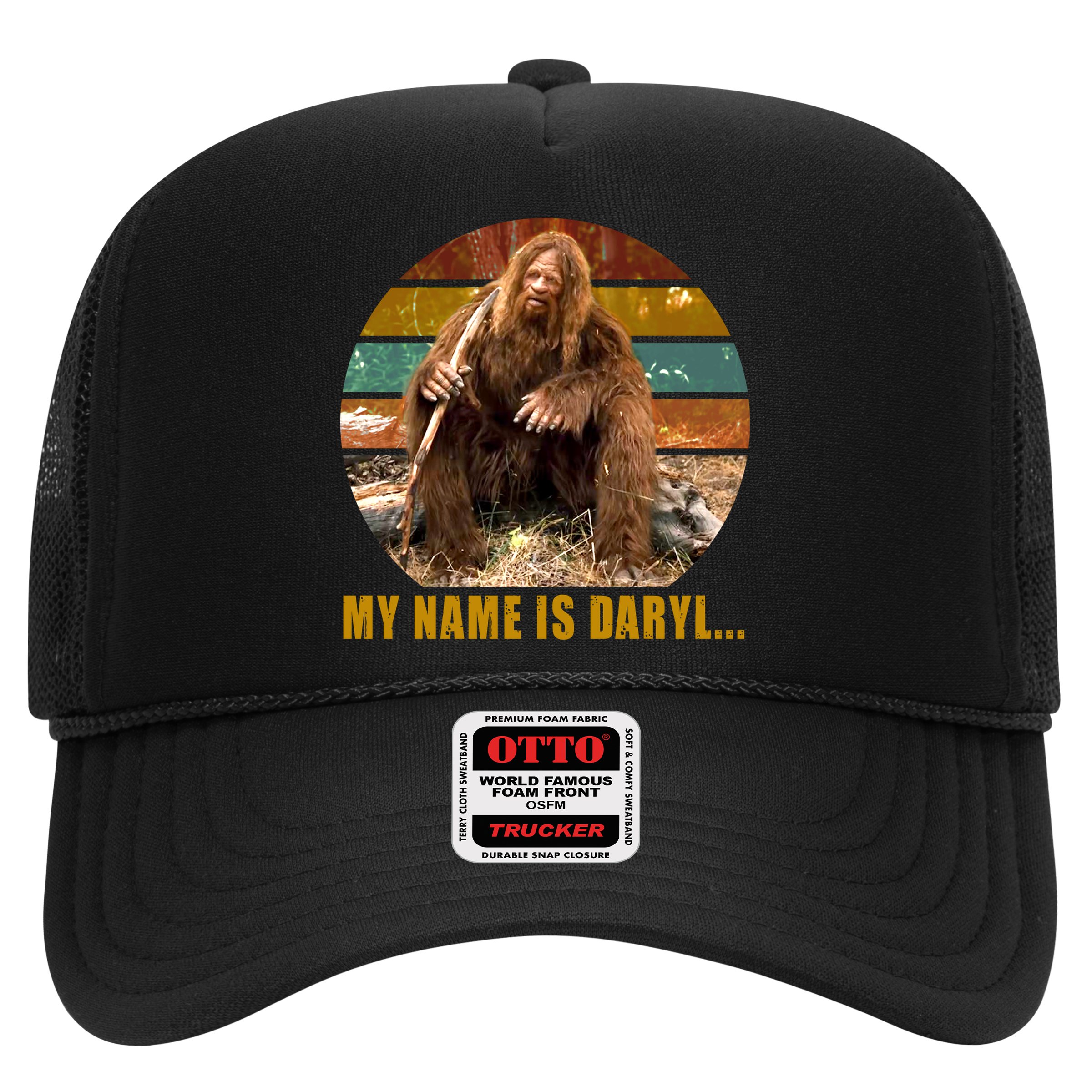 Funny Vintage My Name is Daryl Big Foot Hat