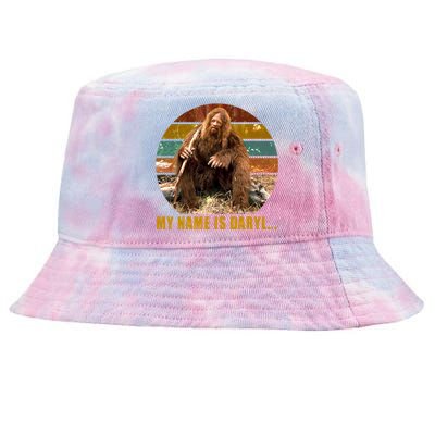 Funny Vintage My Name is Daryl Big Foot Tie-Dyed Bucket Hat