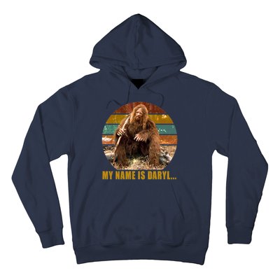 Funny Vintage My Name is Daryl Big Foot Hoodie