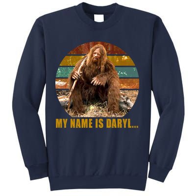 Funny Vintage My Name is Daryl Big Foot Sweatshirt