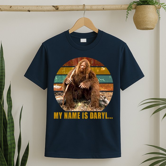 Funny Vintage My Name is Daryl Big Foot T-Shirt