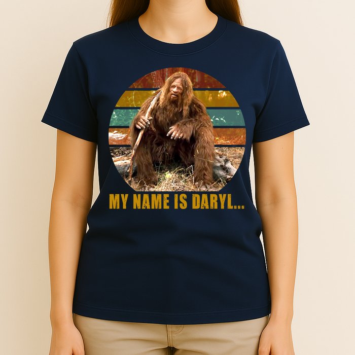 Funny Vintage My Name is Daryl Big Foot T-Shirt
