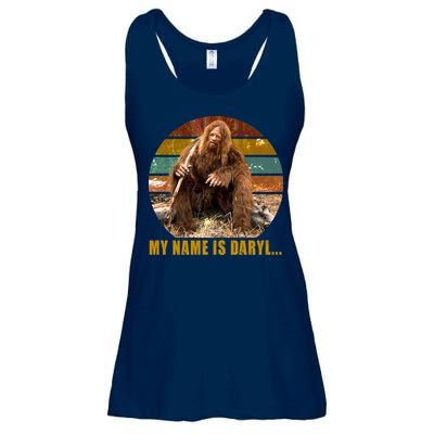 Funny Vintage My Name is Daryl Big Foot Ladies Essential Flowy Tank