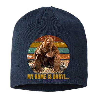 Funny Vintage My Name is Daryl Big Foot Sustainable Beanie