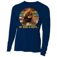 Funny Vintage My Name is Daryl Big Foot Cooling Performance Long Sleeve Crew