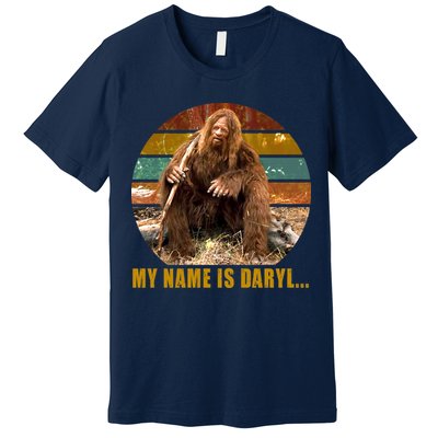 Funny Vintage My Name is Daryl Big Foot Premium T-Shirt