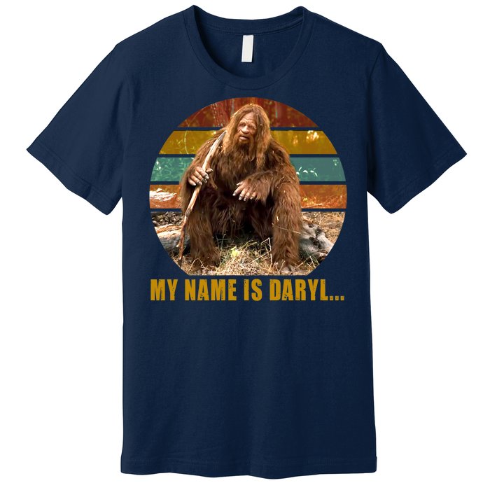 Funny Vintage My Name is Daryl Big Foot Premium T-Shirt