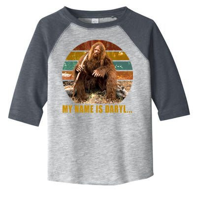 Funny Vintage My Name is Daryl Big Foot Toddler Fine Jersey T-Shirt