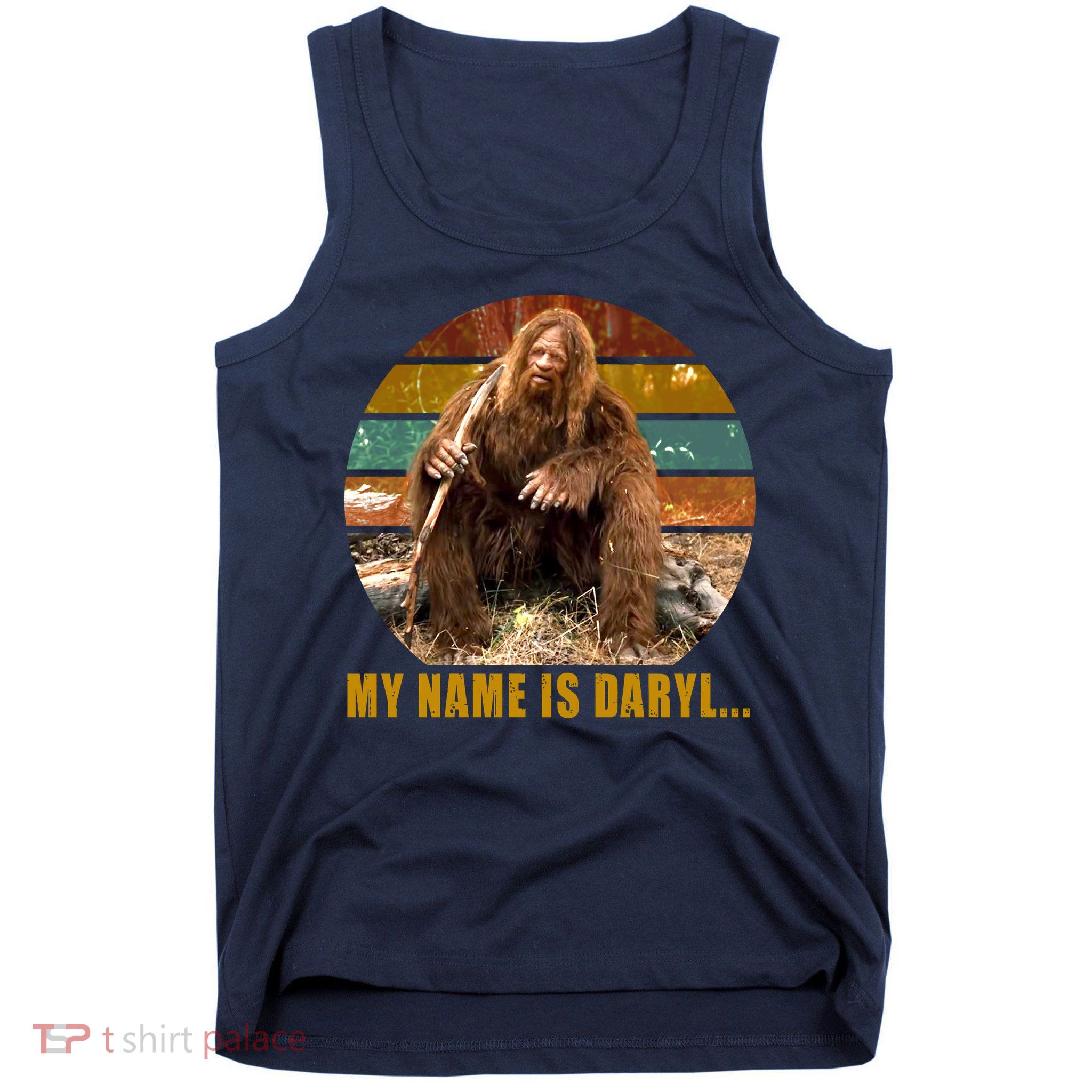 Funny Vintage My Name is Daryl Big Foot Tank Top