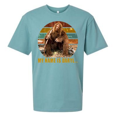 Funny Vintage My Name is Daryl Big Foot Sueded Cloud Jersey T-Shirt