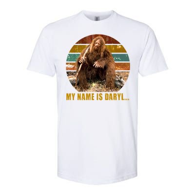 Funny Vintage My Name is Daryl Big Foot Softstyle CVC T-Shirt