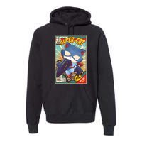 Funny Vintage The Ameowzing Super-Cat Comic Cover Premium Hoodie