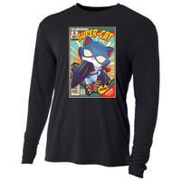 Funny Vintage The Ameowzing Super-Cat Comic Cover Cooling Performance Long Sleeve Crew