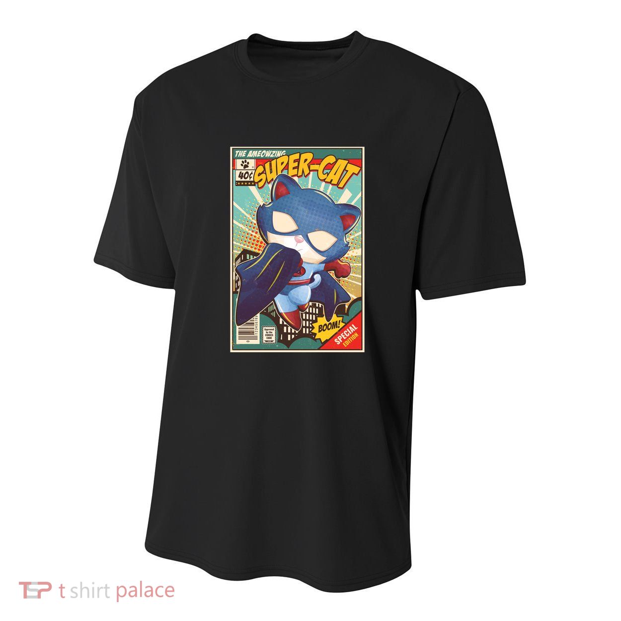 Funny Vintage The Ameowzing Super-Cat Comic Cover Youth Performance Sprint T-Shirt