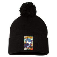 Funny Vintage The Ameowzing Super-Cat Comic Cover Pom Pom 12in Knit Beanie