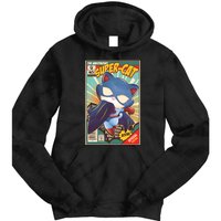 Funny Vintage The Ameowzing Super-Cat Comic Cover Tie Dye Hoodie