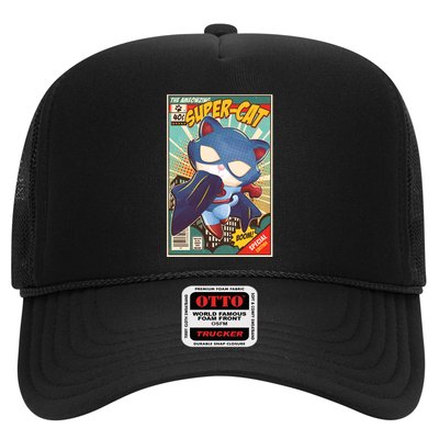 Funny Vintage The Ameowzing Super-Cat Comic Cover Trucker Hat