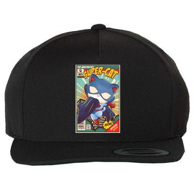 Funny Vintage The Ameowzing Super-Cat Comic Cover Wool Snapback Cap