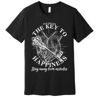 Funny Vintage The Key to Happiness Premium T-Shirt