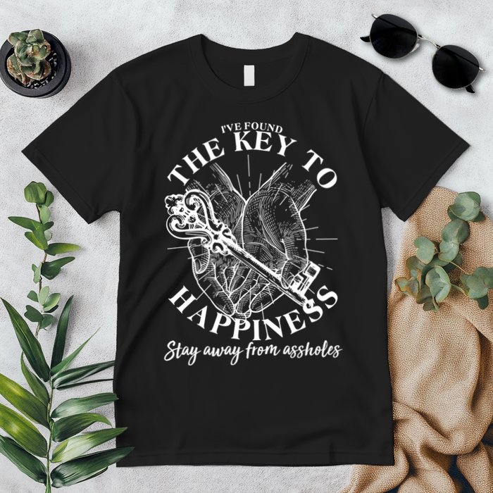 Funny Vintage The Key to Happiness Premium T-Shirt