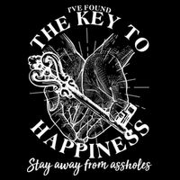 Funny Vintage The Key to Happiness Premium T-Shirt