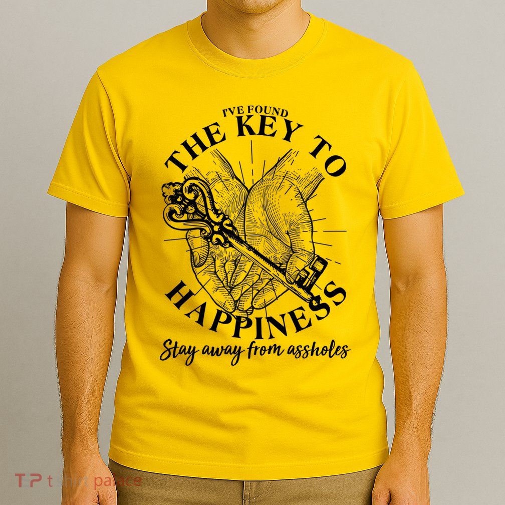 Funny Vintage The Key to Happiness T-Shirt