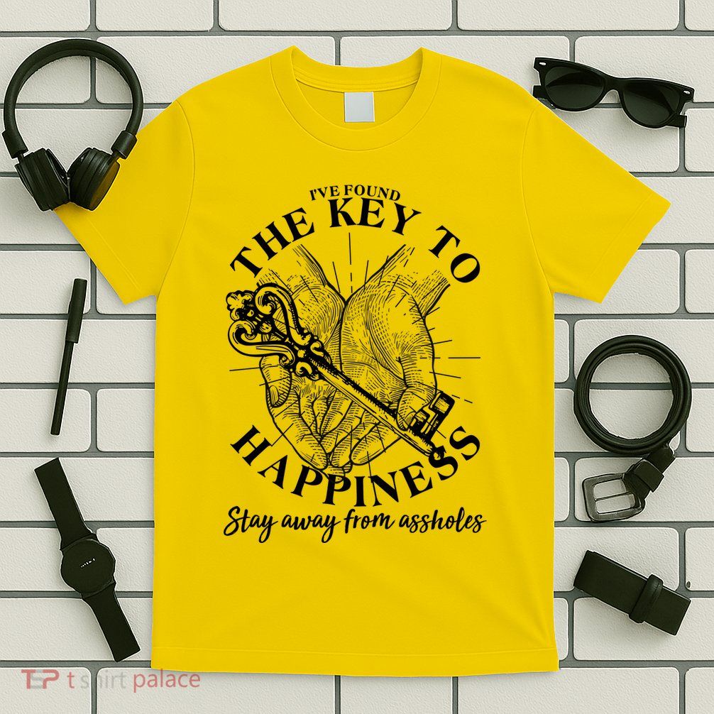 Funny Vintage The Key to Happiness T-Shirt