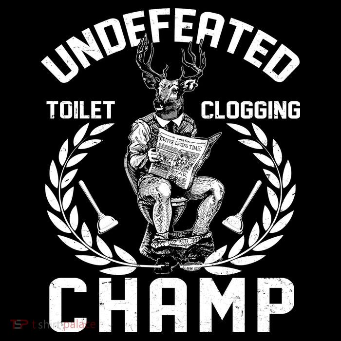 Funny Vintage Undefeated Toilet Clogging Champ Flatbill Hat