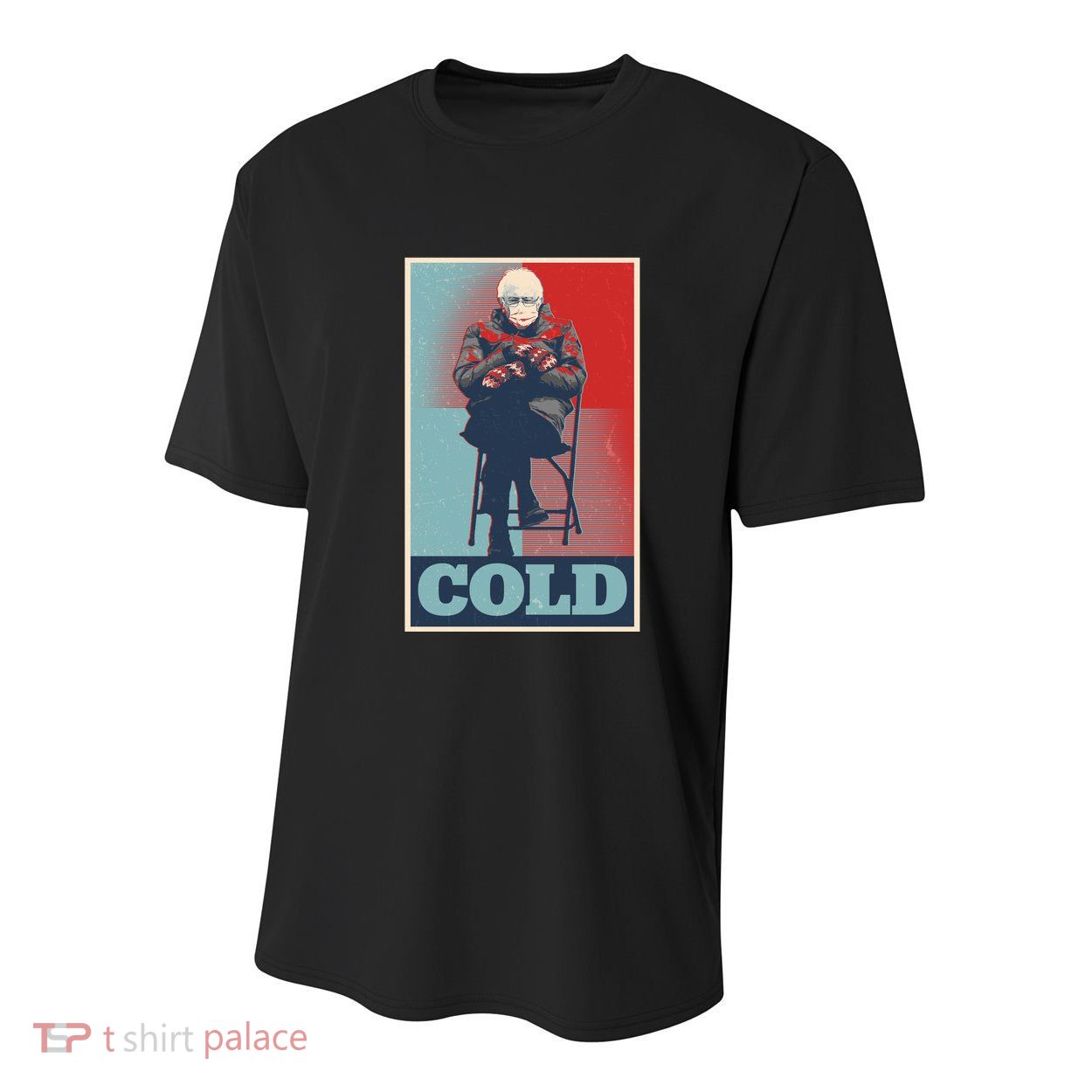 Funny Vintage Vote Cold Poster Bernie Sanders Mitten Meme Youth Performance Sprint T-Shirt
