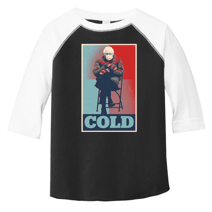 Funny Vintage Vote Cold Poster Bernie Sanders Mitten Meme Toddler Fine Jersey T-Shirt