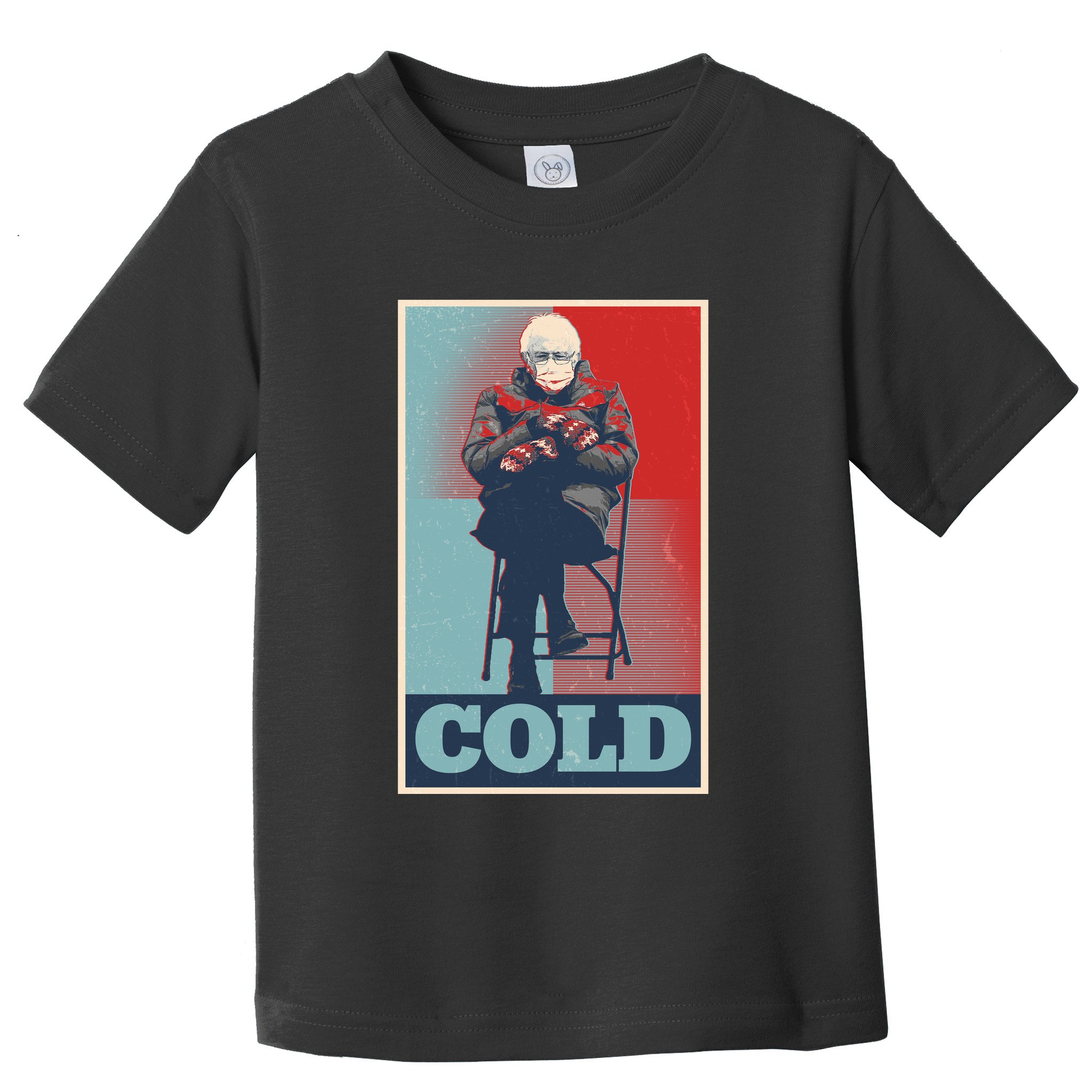 Funny Vintage Vote Cold Poster Bernie Sanders Mitten Meme Toddler T-Shirt