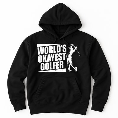 Funny Vintage World's Okayest Golfer Hoodie