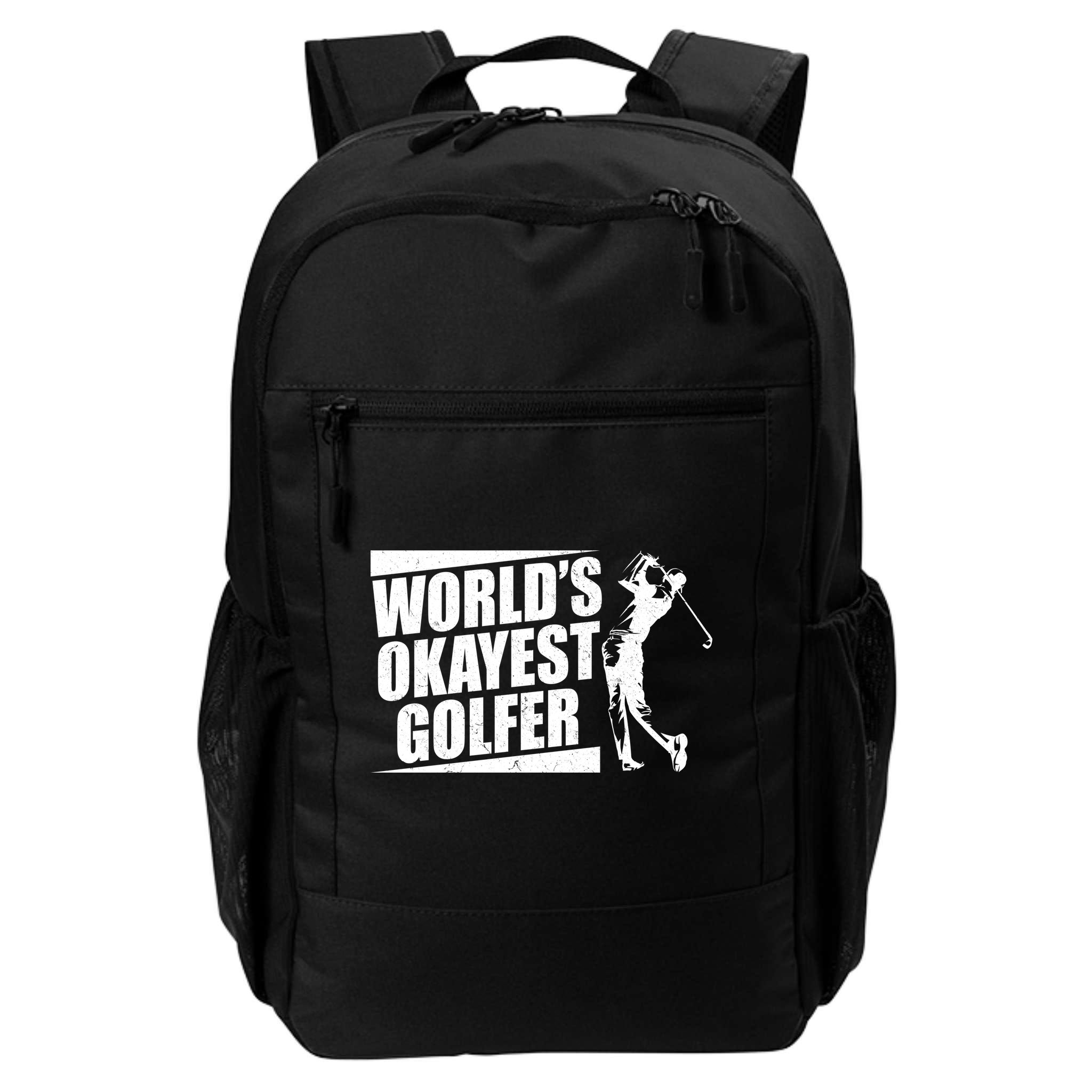 Funny Vintage World's Okayest Golfer Backpack