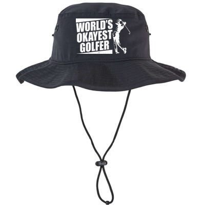 Funny Vintage World's Okayest Golfer Bucket Hat