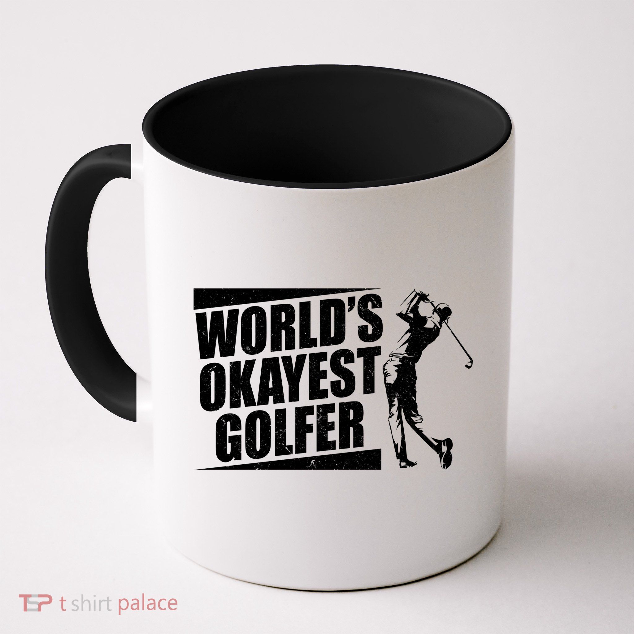 Funny Vintage World's Okayest Golfer Mug