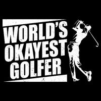 Funny Vintage World's Okayest Golfer Baby Bodysuit