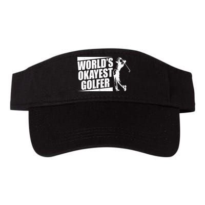 Funny Vintage World's Okayest Golfer Visor
