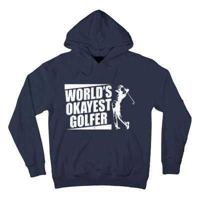 Funny Vintage World's Okayest Golfer Hoodie