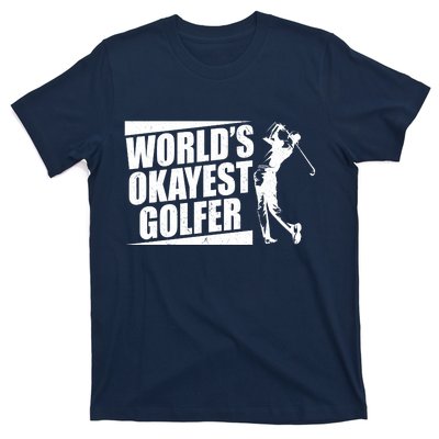 Funny Vintage World's Okayest Golfer T-Shirt